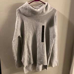 NWT- Gray Banana Republic Cowl Necked Sweater